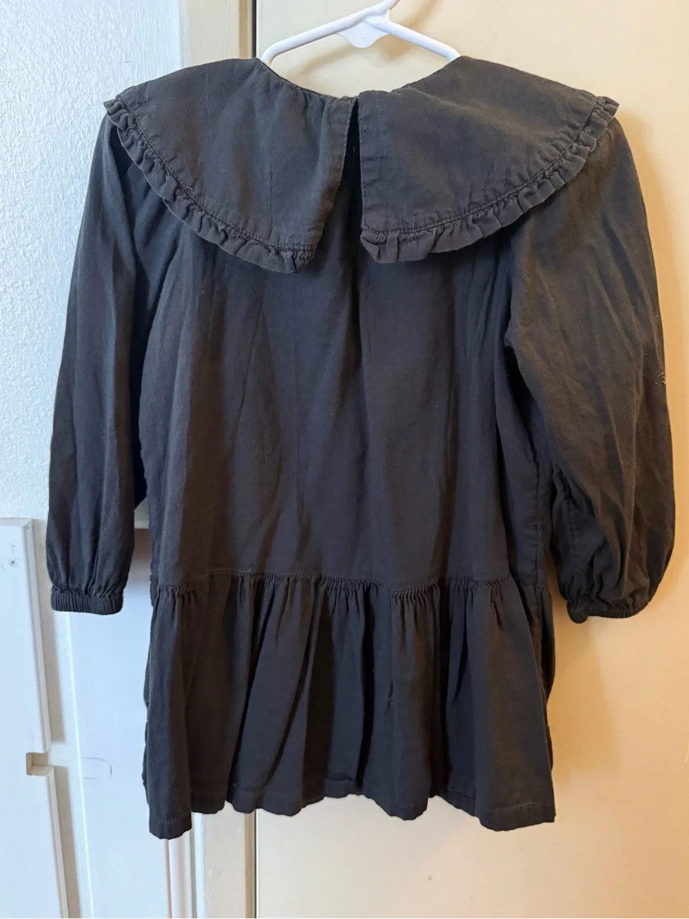 Old Navy Girls' Black Horse Embroidered Dress